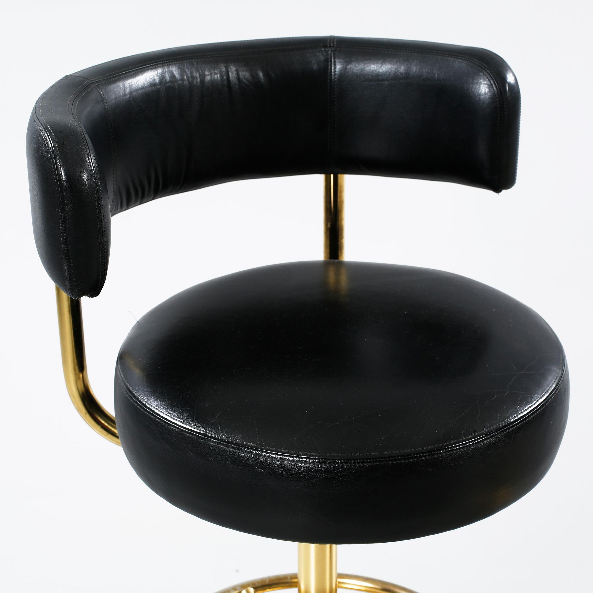 Three "Jupiter", bar stools, deisgned by Börje Johansson for Johanson Design in Markaryd, 20th century.