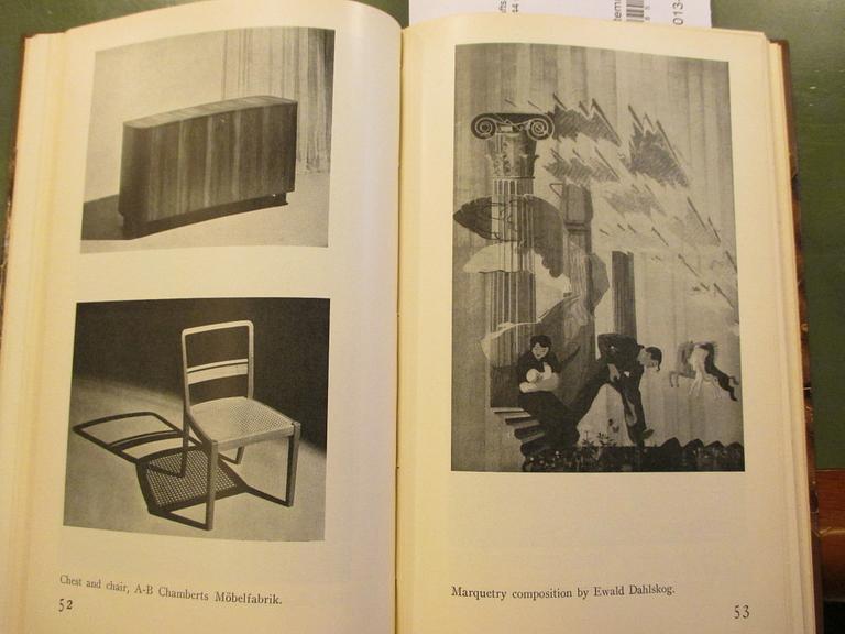 Erik Chambert, stolar ett par, "Paris 1937", Chamberts Möbelfabrik, Norrköping 1930-tal.