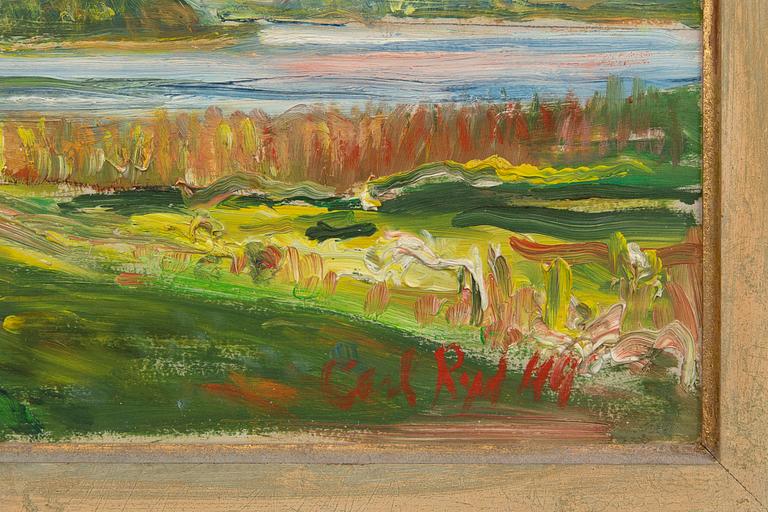 CARL RYD, oil on panel signed and dated 49.