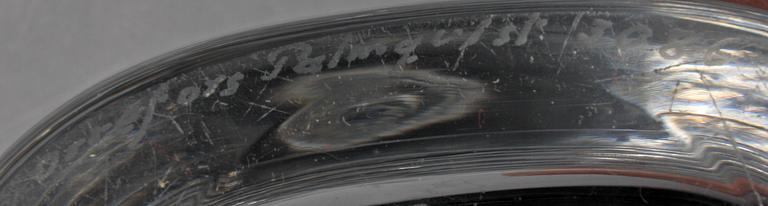 VAS, glas, Sven Palmqvist, Orrefors, sign o dat 1952.