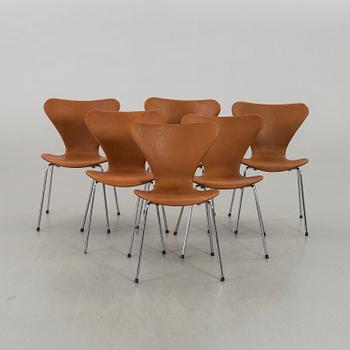 SIX ARNE JACOBSEN CHAIRS,