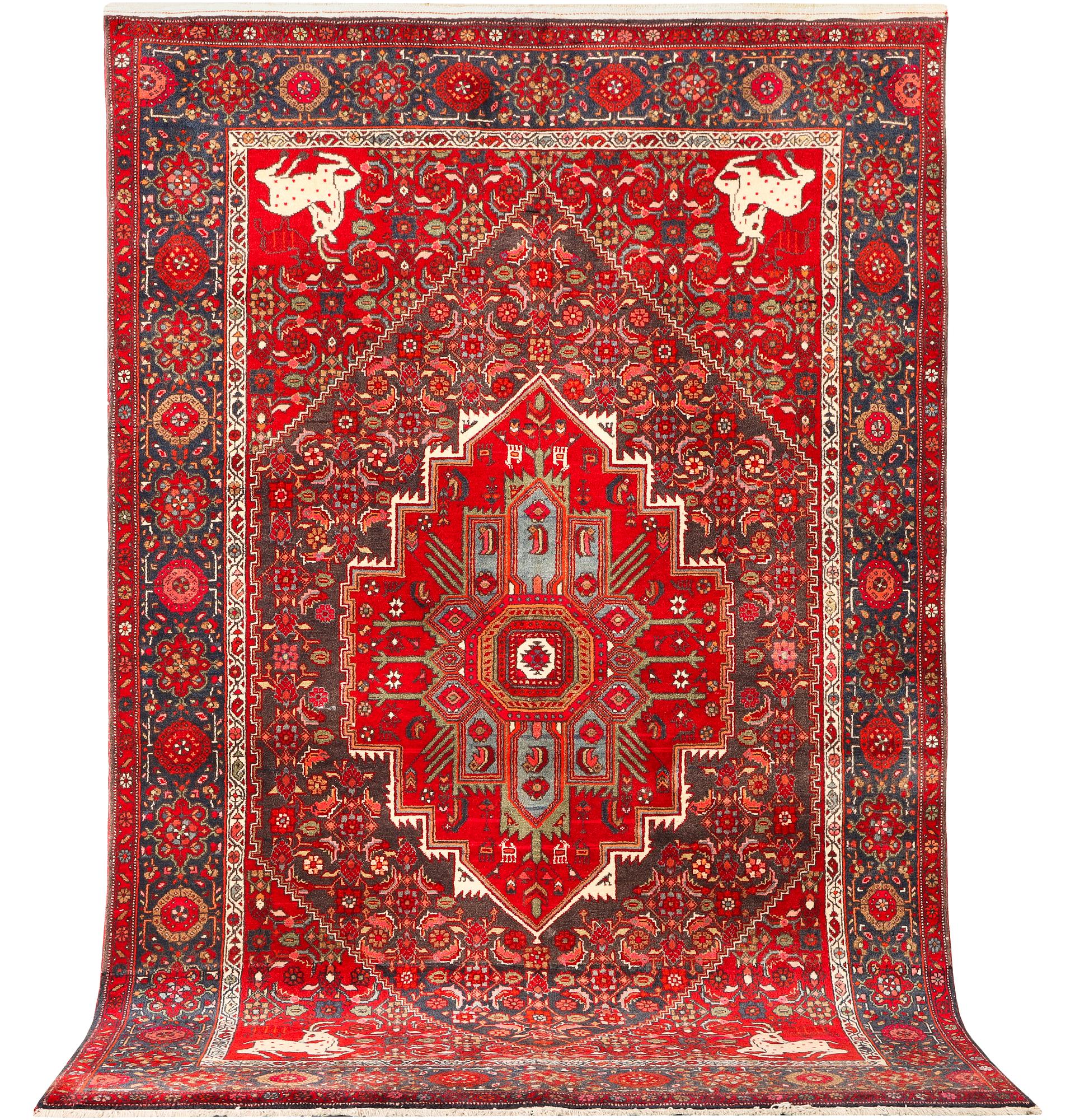 A Bidjar carpet, Old, c. 205 x 130 cm.