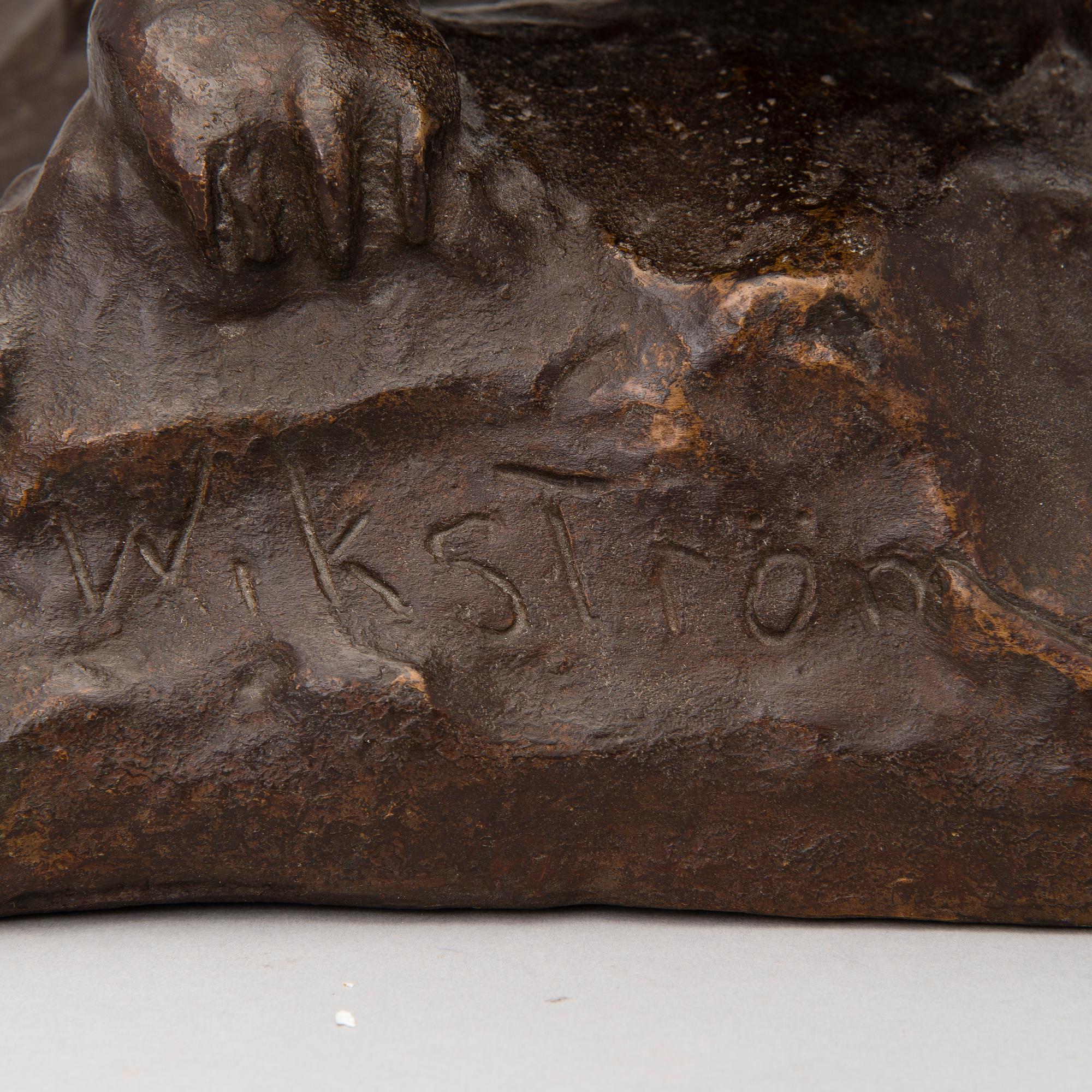bronze, signed and numbered 16/30, later cast by Wikström museum at Visavuori.
