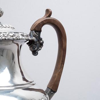 KAFFEKANNA, nysilver, England, empirestil, 1900-tal, NS.