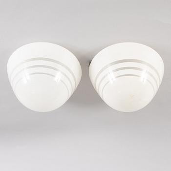 Harald Notini, ceiling lamps, a pair, variant of model "2549", Arvid Böhlmarks Lampfabrik, 1930s.