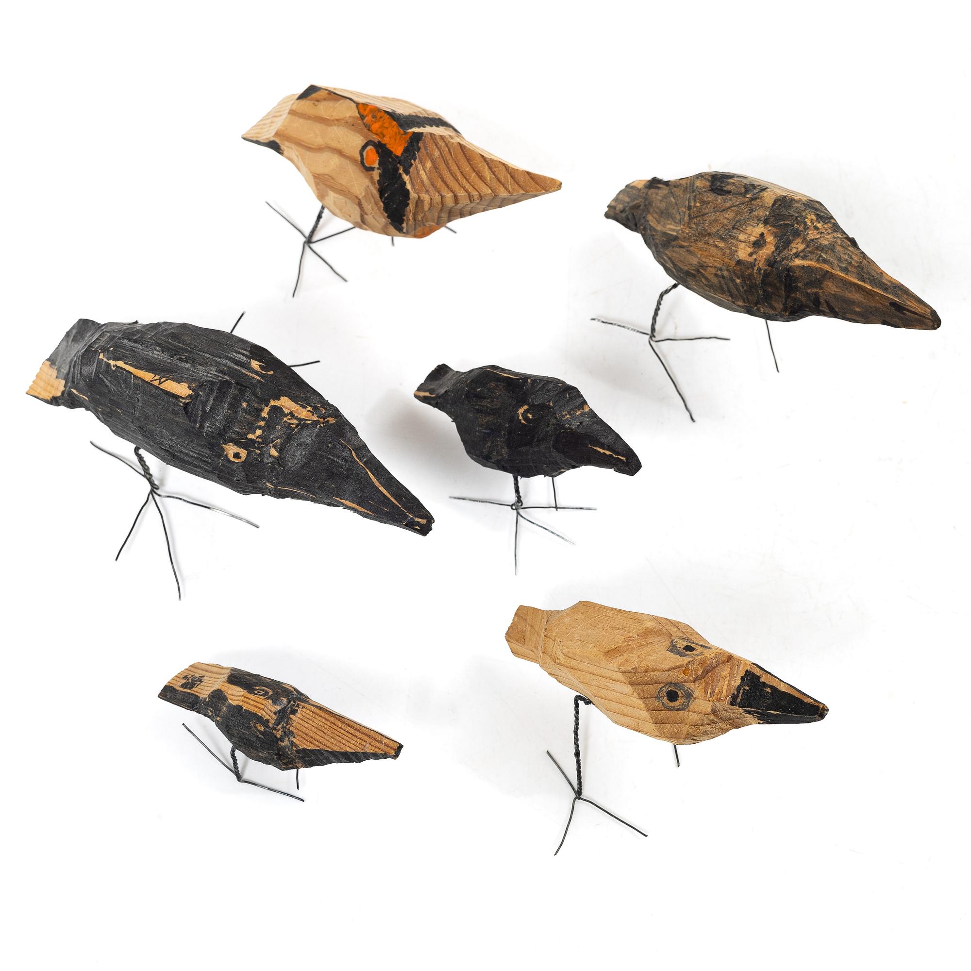Werner Janson, Sculpture group, birds, 5 pcs.