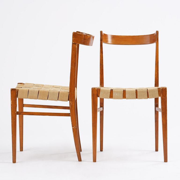 Bruno Mathsson, a pair of "BB" chairs, Firma Karl Mathsson, Värnamo, 1930s.