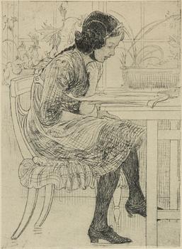 Carl Larsson, "Lektyr".