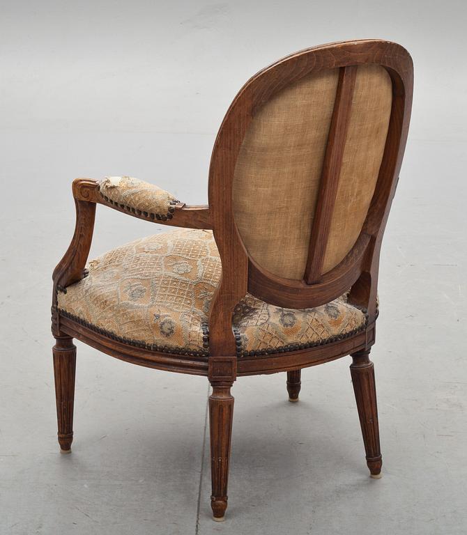 KARMSTOL, Gustaviansk stil. 1800-tal.