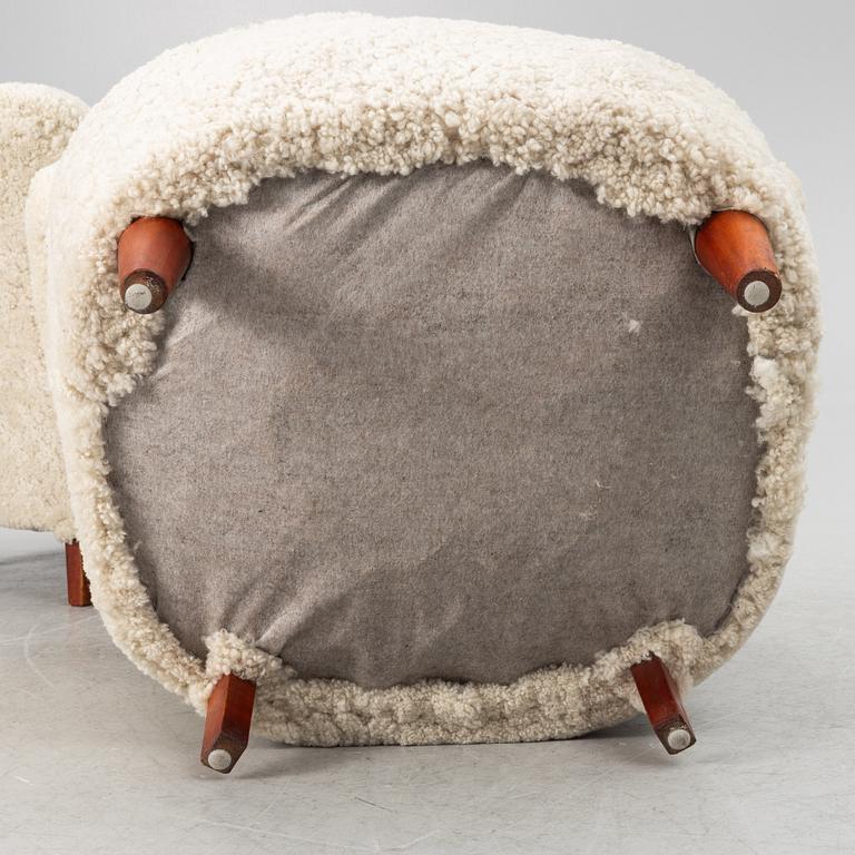 Armchairs, a pair, Swedish Modern, 1940s.