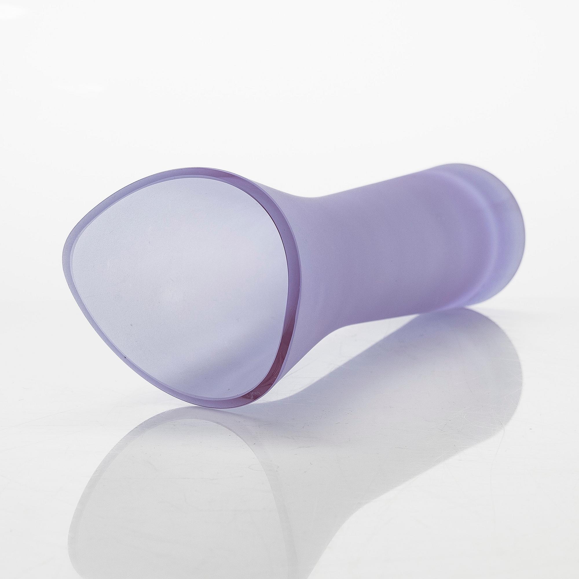 Helena Tynell, vas, signerad Helena Tynell Riihimäen Lasi Oy, 1950-tal.