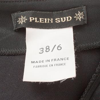 PLEIN SUD, a black top and skirt.