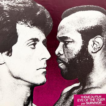 Film Posters, 2 pcs, Sylvester Stallone "Eye of the Tiger (Rocky III)" 1982, Belgium.