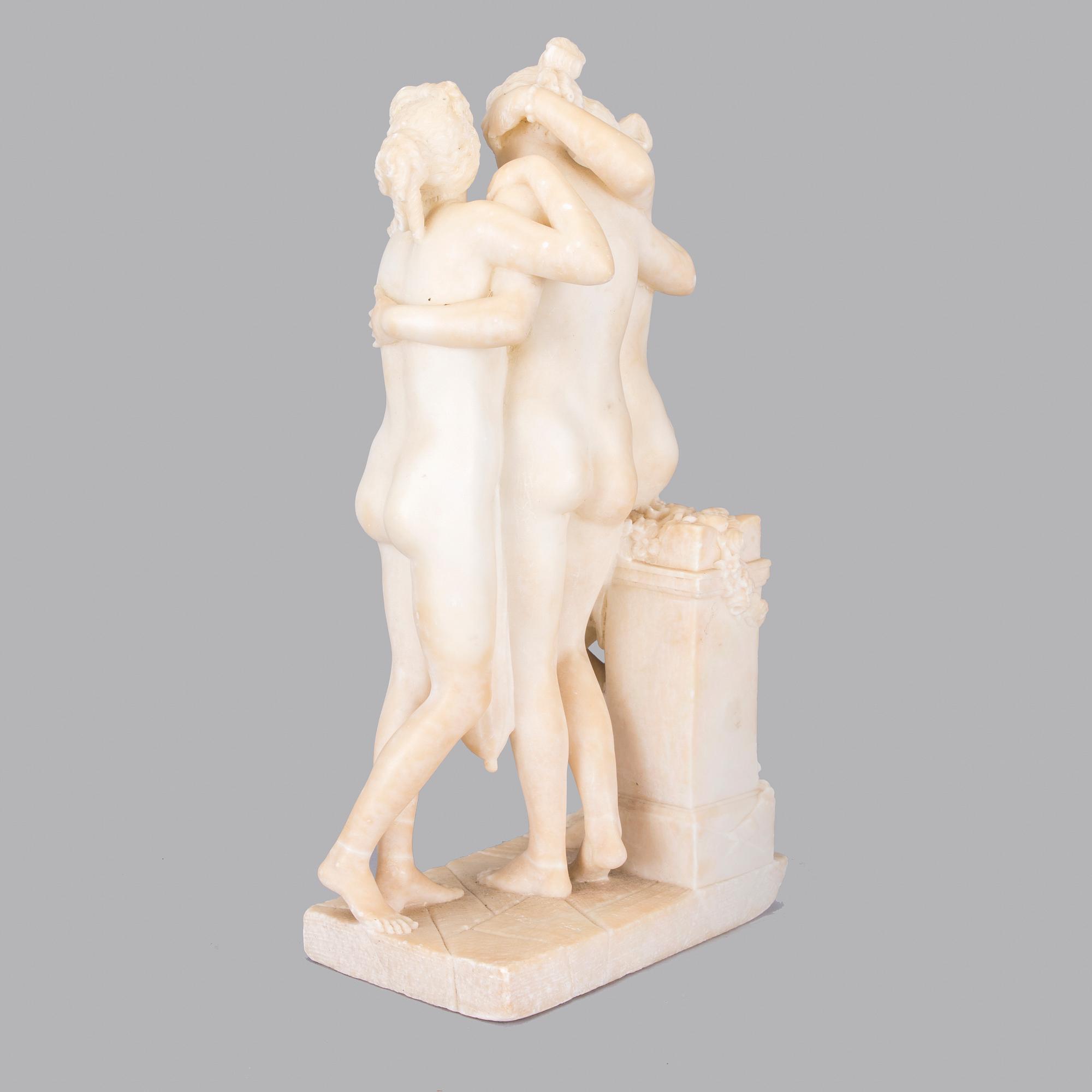 FIGURIN, alabaster, 1900-luvun alku.