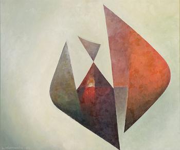 Lasse Mårtenson, olja på pannå, signerad och daterad-69.