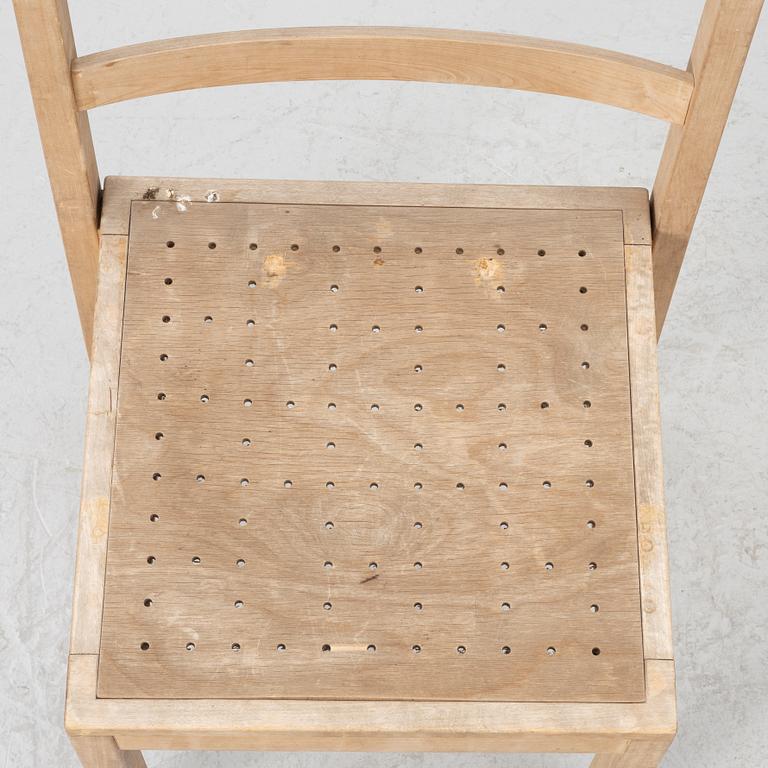 Ella Öström, a set of six chairs, for St. Thomas Church, Vällingby, 1960.
