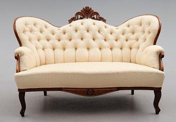 SOFFA, rokokostil, 1800-talets andra hälft.