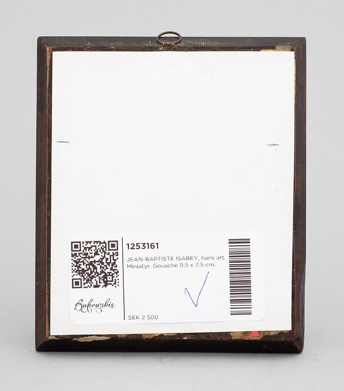 JEAN-BAPTISTE ISABEY, in the manner of. Gouache 9.5 x 7.5 cm.