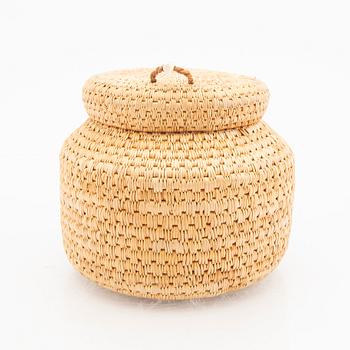 Margit Kitok-Åström, a signed box root work.