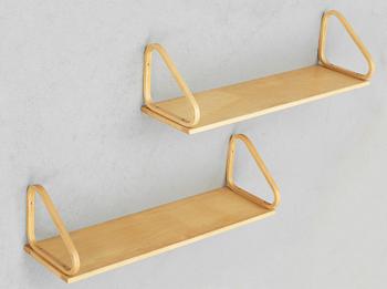 HYLLOR, ett par, "112 A", Alvar Aalto, Artek, 1900-talets andra hälft.