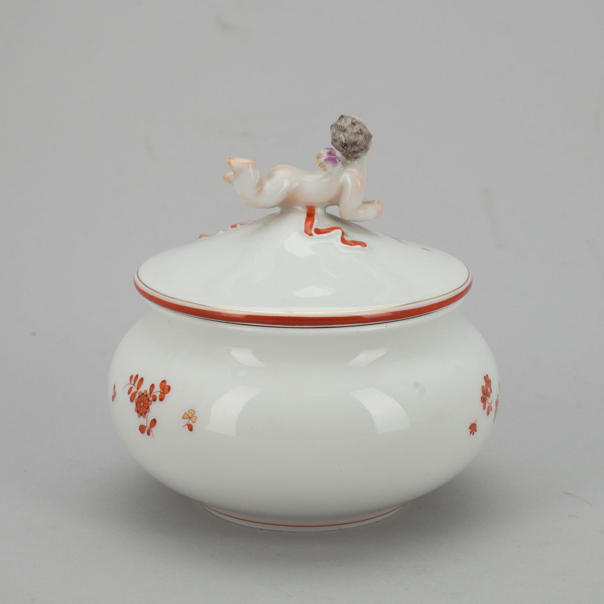 SKÅL MED LOCK, porslin, Meissen 1934-1972.