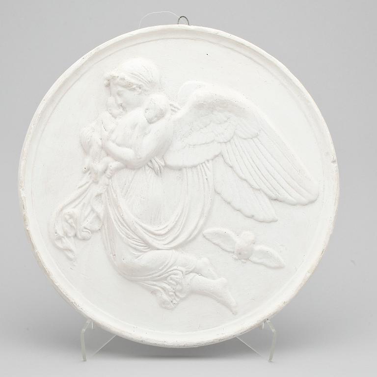 GIPSRELIERFER, 2 st, troligen 1800-tal.
