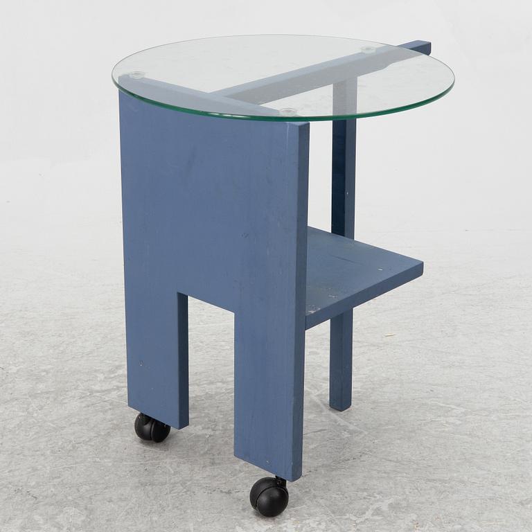 Nirvan Richter, a side table, 'Tidningsrullbord', Norrgavel, 2000's.