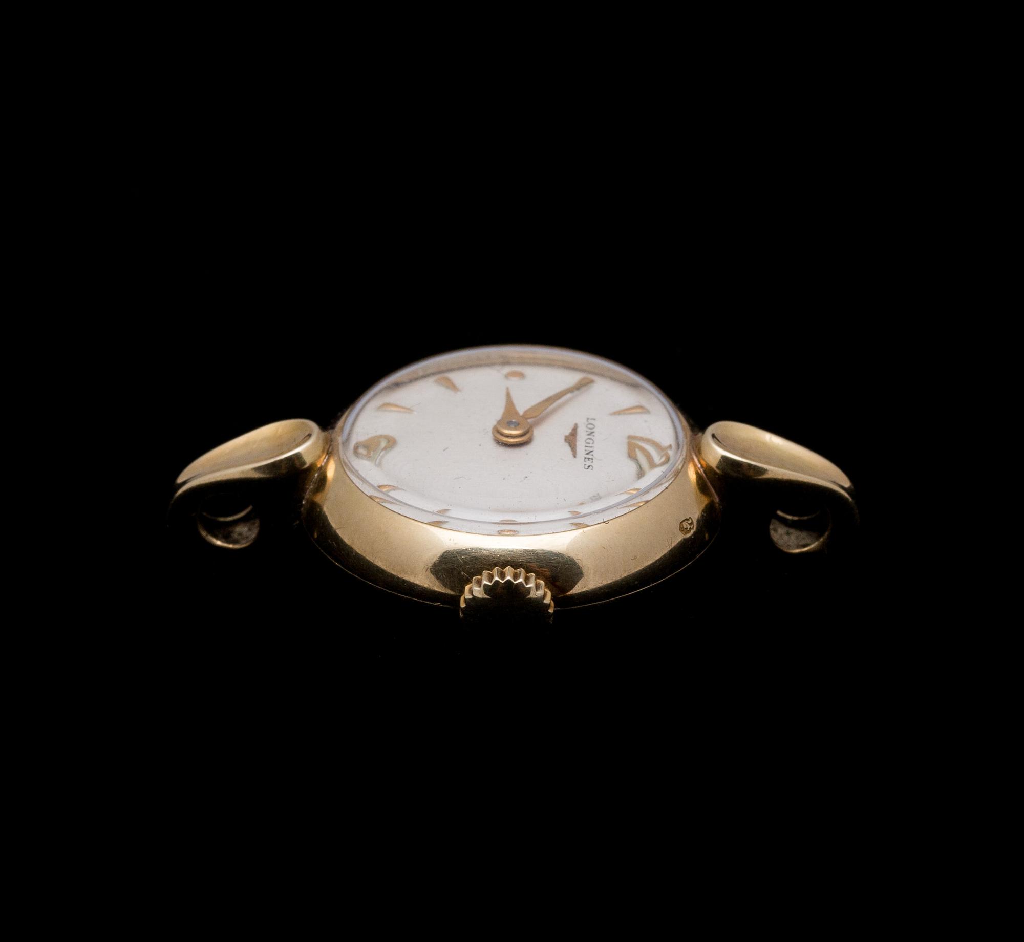 DAMARMBANDSUR, 14K Longines. Tot vikt 8 g.