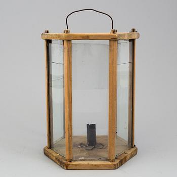 a wooden lantern, 19th century.