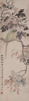 A Chinese scroll painting, Hu Lui (1851-1920).