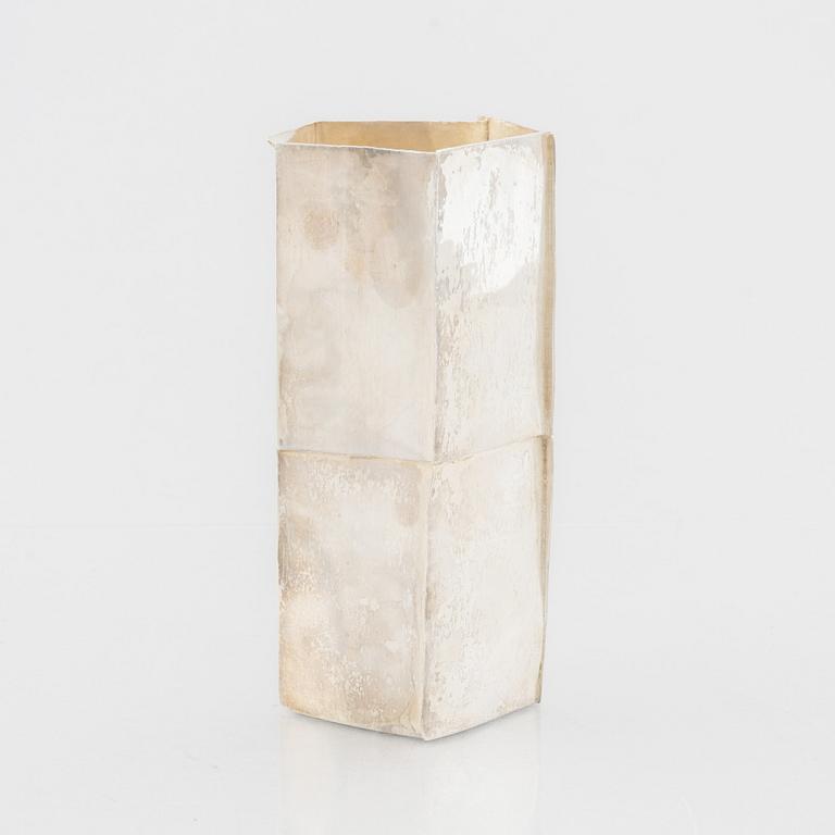 Benita Ramel, a sterling silver vase, Stockholm, 1999.