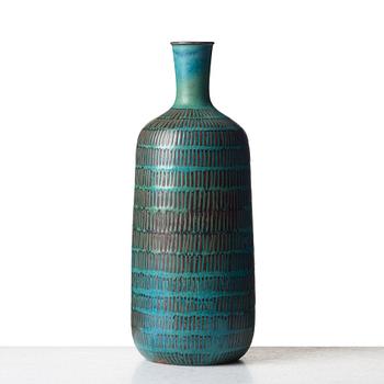 Stig Lindberg, a stoneware vase, Gustavsberg studio 1961.