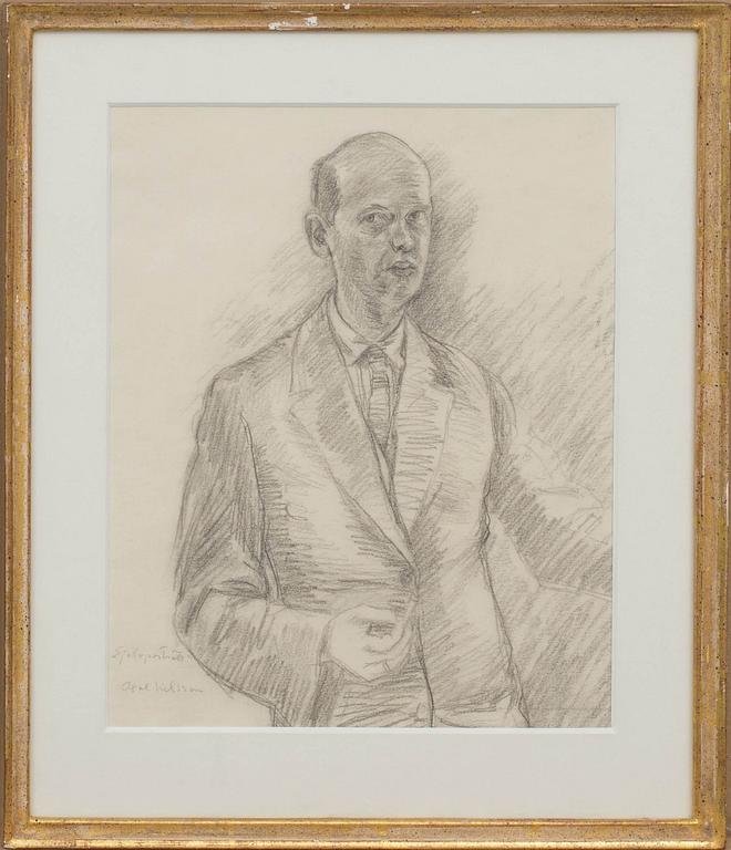 AXEL NILSSON, blyerts, signerad.