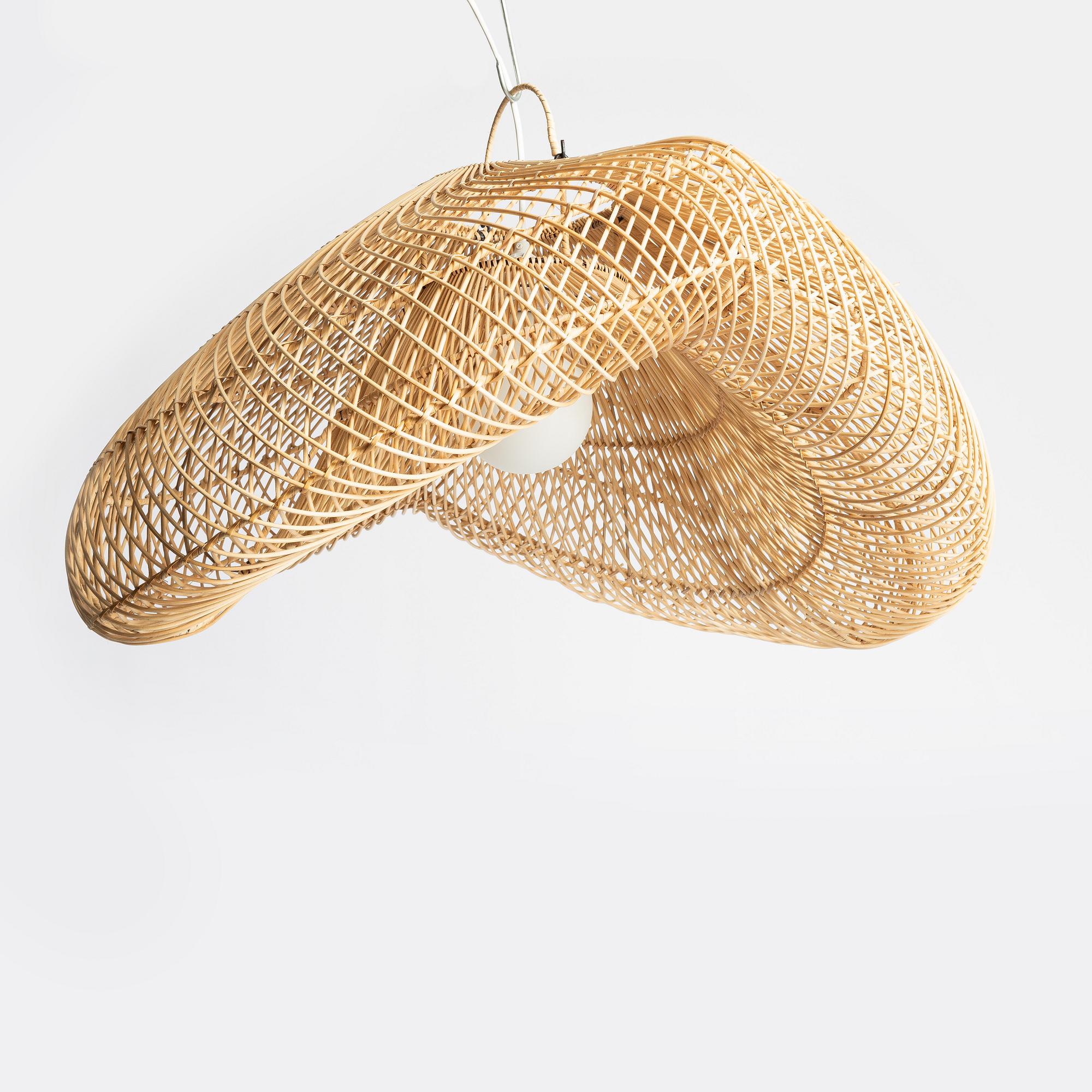 A pair of ceiling lamps, contemporary.