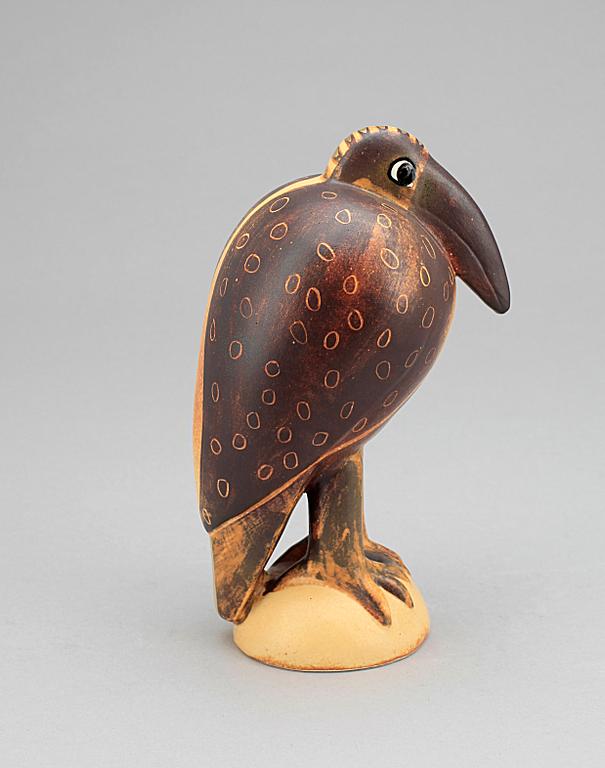 FIGURIN, stengods, ur serien "Fåglarna Fenix", Lisa Larson, Gustavsberg, 1900-talets andra hälft.