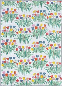 Josef Frank, tyg/duk, "Tulpaner", Firma Svenskt Tenn.